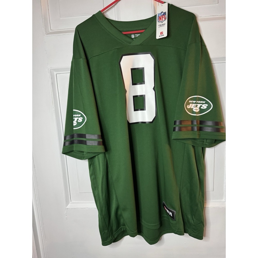 Size XL Aaron Rodgers #8 New York Jets Nike Game on-Field Jersey Green - Picture 1 of 7
